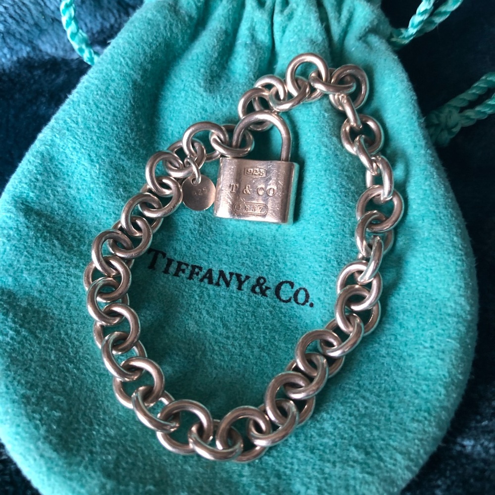 Authentic Tiffany & Co. Silver Locket Bracelet